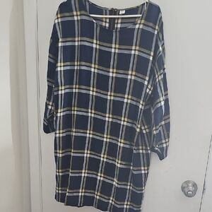 Old Navy Blue Long Sleeve Dolman Dress